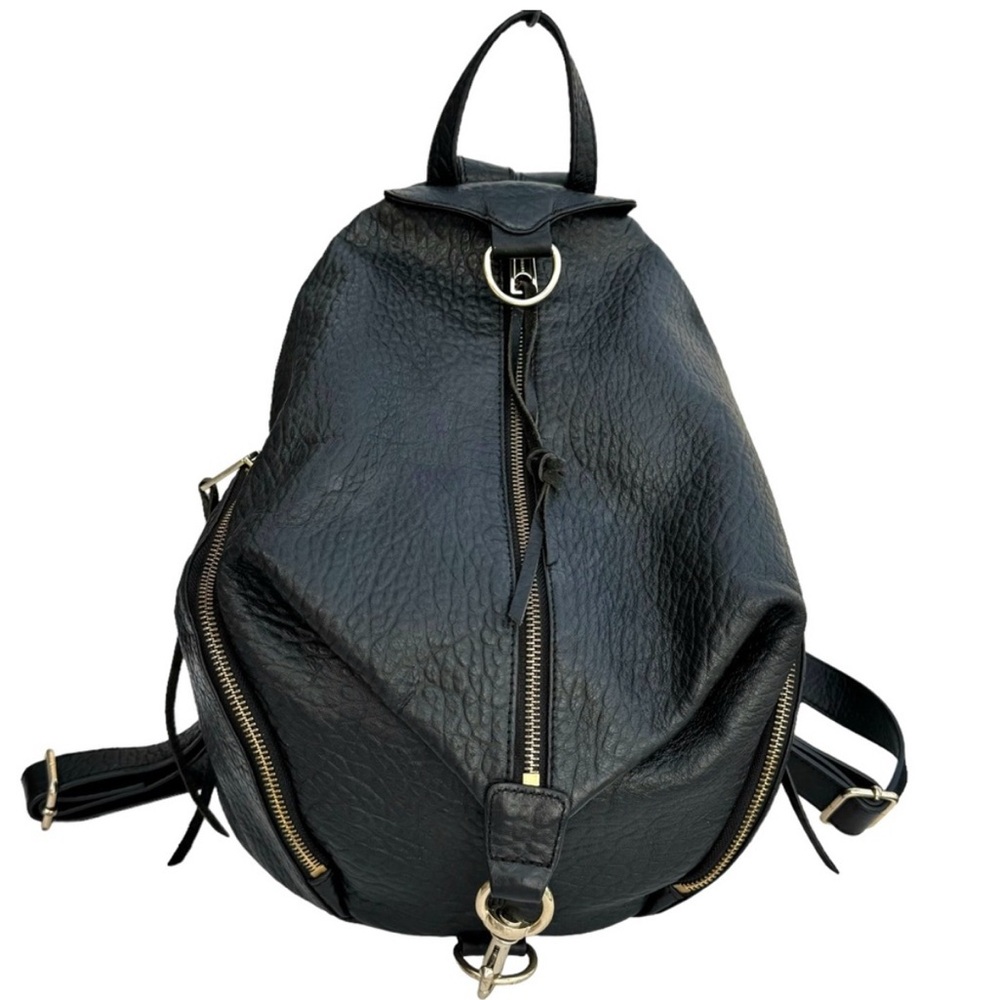 Rebecca Minkoff Black Textured Backpack